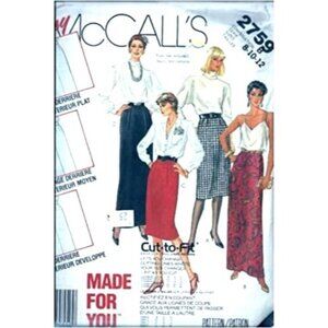 McCall's‎ Sewing Pattern 2759 Misses Skirt Size 8-12